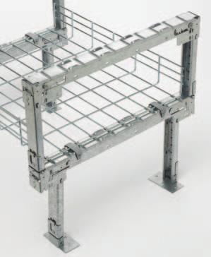 Feet and adhesive pads not required for second tier assembly. Height Adjustment Part Max. Basket Width Height Adjustment Stands Wt. Per Box Number in. mm in.