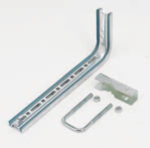 Flextray - F.A.S.T. Underfloor System L Bracket & Toolless Clip For use when access to ground floor is limited Use with round post sizes 0.9 (25mm) through 1.