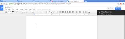 Create a new Google document 5.