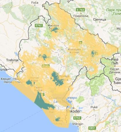 COVERAGE MAPS LTE 150 Mb/s