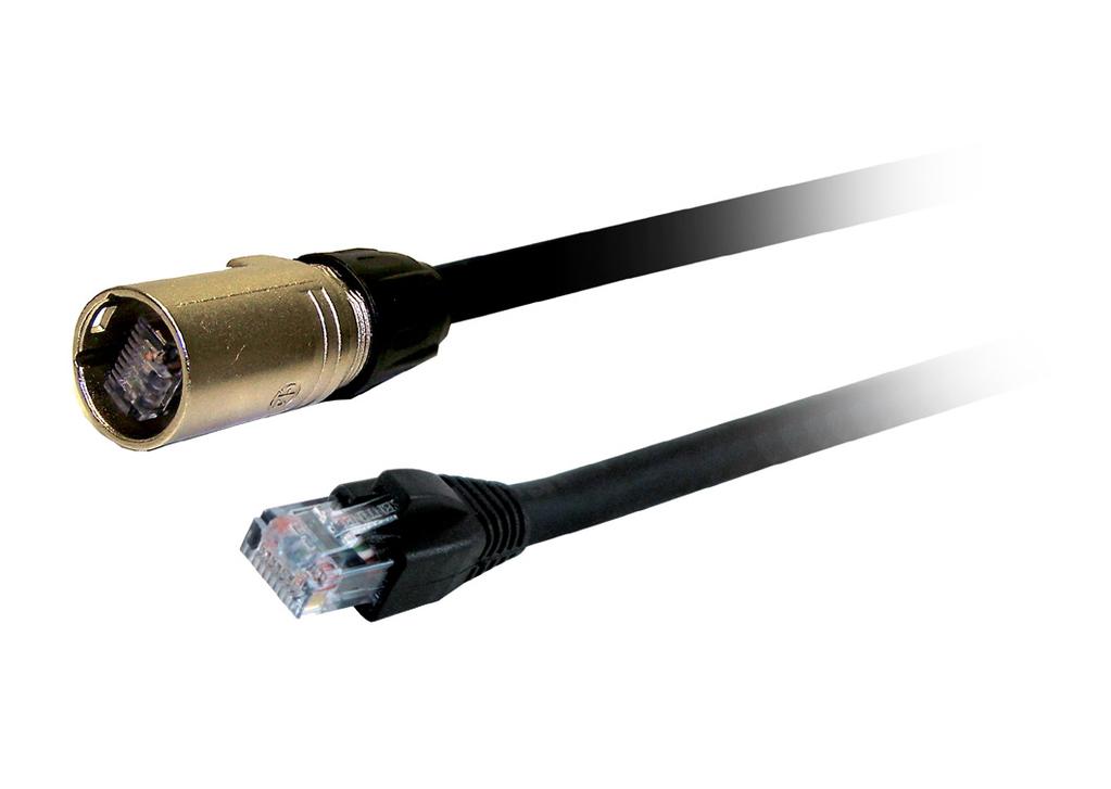 Ethercon connectors, designed for professional audio and stage applications are ruggedized and lockable.