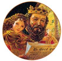 here once lived a very rich king called Midas who believed that nothing was more precious than gold. He loved its soft yellow hue and comforting weight in the palm of his hand.