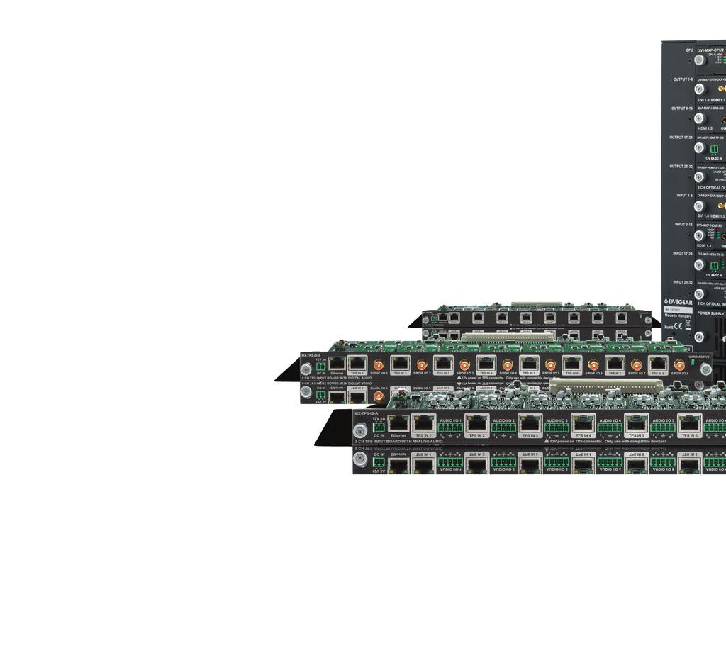 We deliver the solutions. compatible Matrix Switchers up to 160x160.
