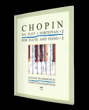 Chopin for Flute and Piano, Book 2 (G. Olkiewicz, A. Jungiewicz, R. Kurdybacha) Prelude in D flat major Op. 28 No. 15 (tr. in D major A. Schultz, O. Standke), Study in E major Op. 10 No. 3 (tr. G.