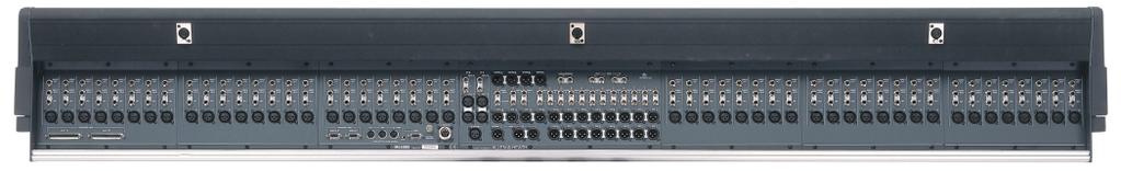 ML4000 is a dual function, LCRplus, 8 group, 12 aux, 12x4 matrix, VCA console. Frame sizes range from 24+2 to 48+2 channels, with sidecar expansion to 96+2 channels.
