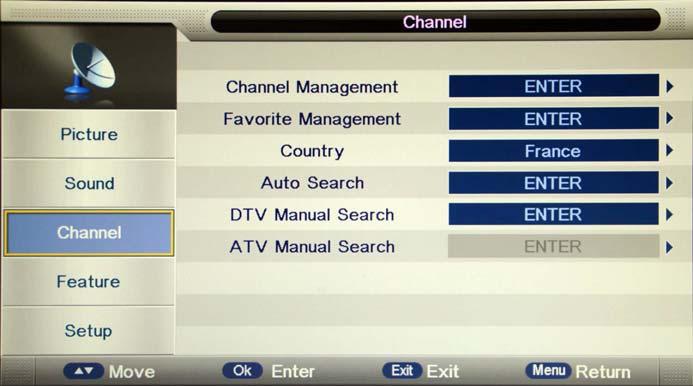 Skip: Press YELLOW button to skip the channel or cancel the setting, and the program will not be programed by CH+/- button.