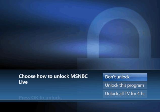 To unlock the program and begin watching it immediately, select Unlock this program. The program remains unlocked until it ends, after which point the program relocks.