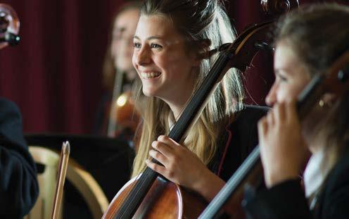 The school has over 40 ensembles and holds more than 60 concerts a year.