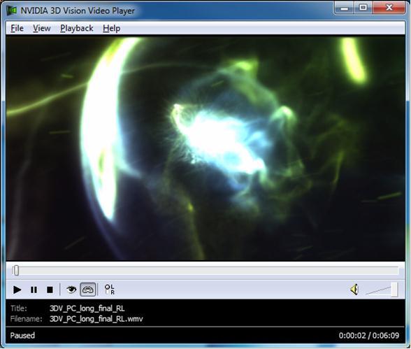 3D MOVIE FILE PLAYBACK NVIDIA 3DTV Play software allows you to view immersive, 3D videos on your PC using the NVIDIA 3D Video player software. This software is available to download from http://www.