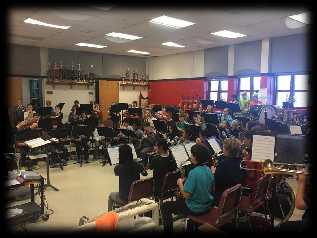 Cultivate leadership skills. Perform three concerts each year. Participate in the MCPS Band Festival. Compete at the Hershey Park Music Festival.