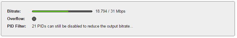 The reason is that for instance a 55Mbps satellite transponder will not fit in a DVB-T MUX of 32 Mbps. Don t forget to press the Apply button after the configuration is done.