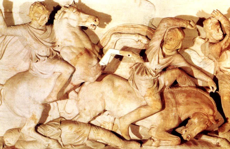 is fragile, etc. Alexander sarcophagus (c. 305 BC) Fighting the Amazons (c.