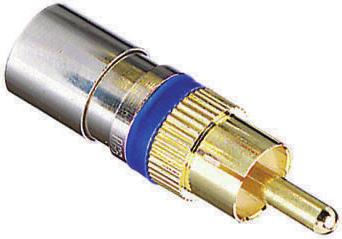 Often used on CCTV equipment, test instruments and other radio-frequency electronic equipment, these compression style connectors have