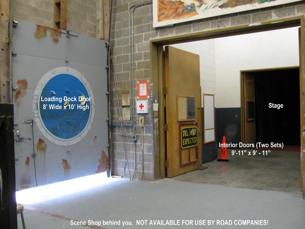 Arrival Information Parking Loading dock is capable of accepting up to (3) 53 tractor trailers or vehicles.