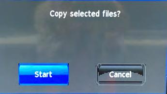 Media Operation Copy To copy a file, select the Copy option in the Sub Menu by using the confirmation pop up will appear.