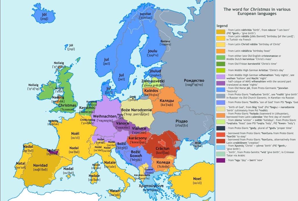 How many Languages spoken in Europe?