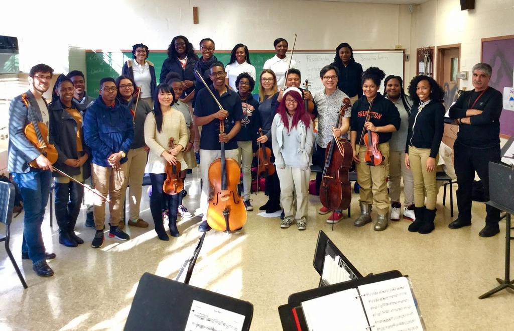 Strings students attended a workshop with the Attacca Quartet along with Dance Theater of Harlem in late November and received complimentary tickets to the Attacca concert.