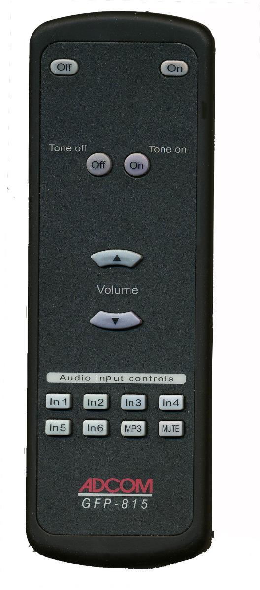 [13] Volume Knob The front panel volume control knob is motorized. It may be adjusted either by hand or with the volume buttons on the remote control.