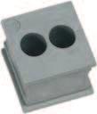 mm KT cable inserts small are used with the following cable entry frames: KT 2 7 41202 39916 2x ø 7 mm KT 2 8 39917