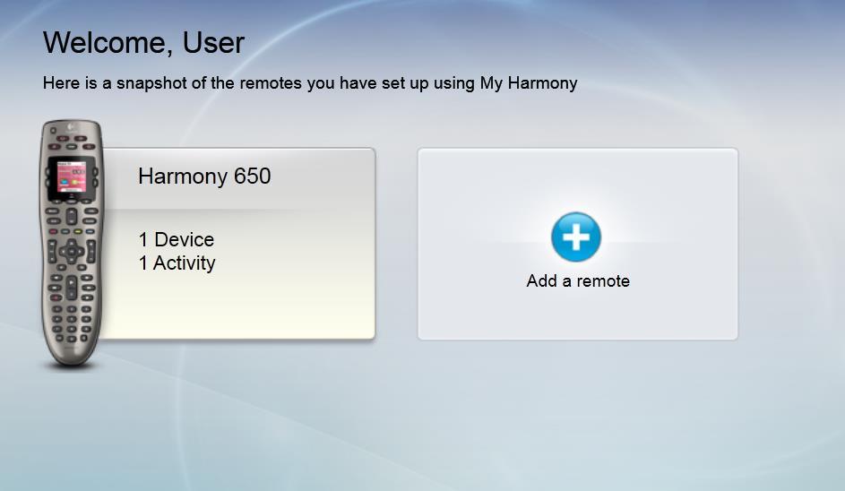 If this is your first time using MyHarmony, click Create Account and follow the instructions to create your account.