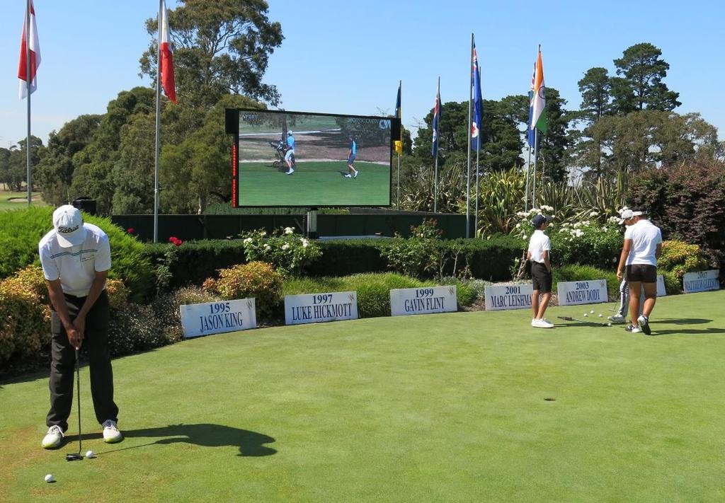 SPORTING EVENTS Waverly Golf Club, VIC Australian Amateur Golf Championship Screen 6 was utilised perfectly throughout the Australian Amateurs Tournament at Waverly Golf Club The screen