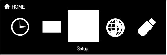 If the USB storage device has been partitioned, each section will be treated as an independent device. 6. After pressing RCV, press HOME on the remote controller.