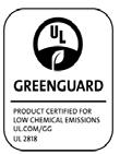 GREENGUARD and GREENGUARD Gold Certified 2-year Parts & Labor manufacturer's warranty 3-year warranty offered through ENR-G program (Education, Non-Profit, Religious and Government) 2.