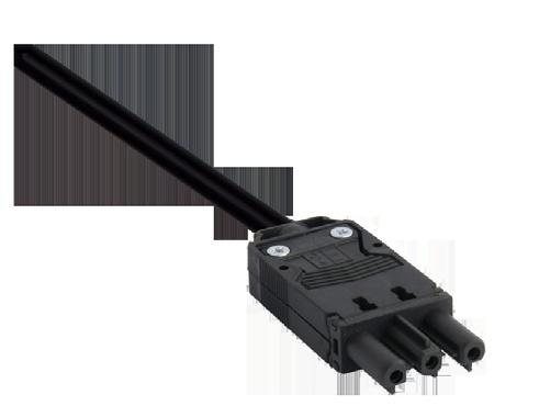Lupa-con Power Cable 5.03.0318 Lupa-con Power Cable 3x 1.5mm 2 0.5m Black 5.