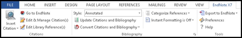 4 CITE WHILE YOU WRITE EndNote s Cite While You Write (CWYW) lets you look up references, insert them in your document, format your bibliography, and edit your citations to include page numbers or