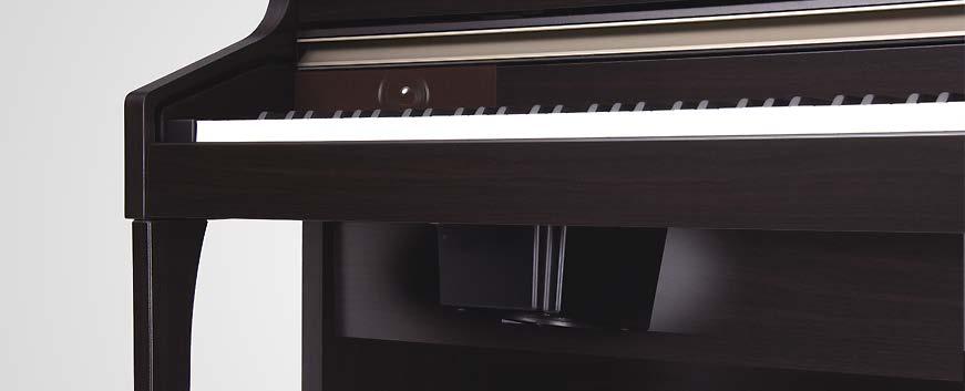 Finishes & Specifications Premium Rosewood Premium Satin White Premium Satin Black The Convenience of a Digital Piano Built-in lessons High-fidelity speaker