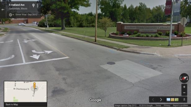 bottom right side of the Google Map screen, holding