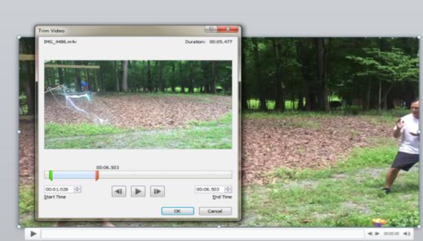 The Playback tab allows you to edit the timing of your video.