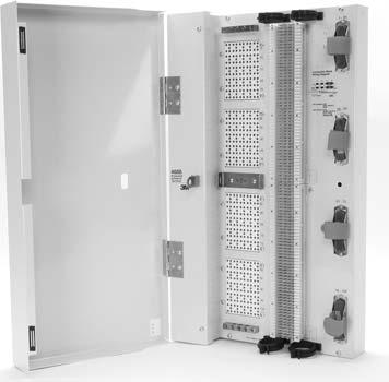 3M PROTECTED ENTRANCE TERMINALS (PETS) 4688 SERIES INDOOR Input: 3M MS 2 Splicing Module or 3M 710 Splicing Module Output: 66 Block and RJ21 UL LISTED RUS LISTED 25-, 50- and 100-pair options Almond