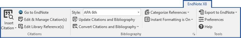 Update Citations and Bibliography 7. Configure Bibliography 8. Turn Instant Formatting Off 9. Edit Library Reference(s) 10. Convert to Unformatted Citation(s) 11. Convert to Plain Text 12.