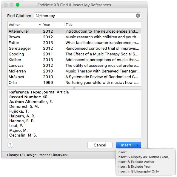 set the Field Shading drop-down box to Always and click OK. EndNote Menu/Toolbar The EndNote menu can be accessed via the Word Tools menu, or via the EndNote toolbar.
