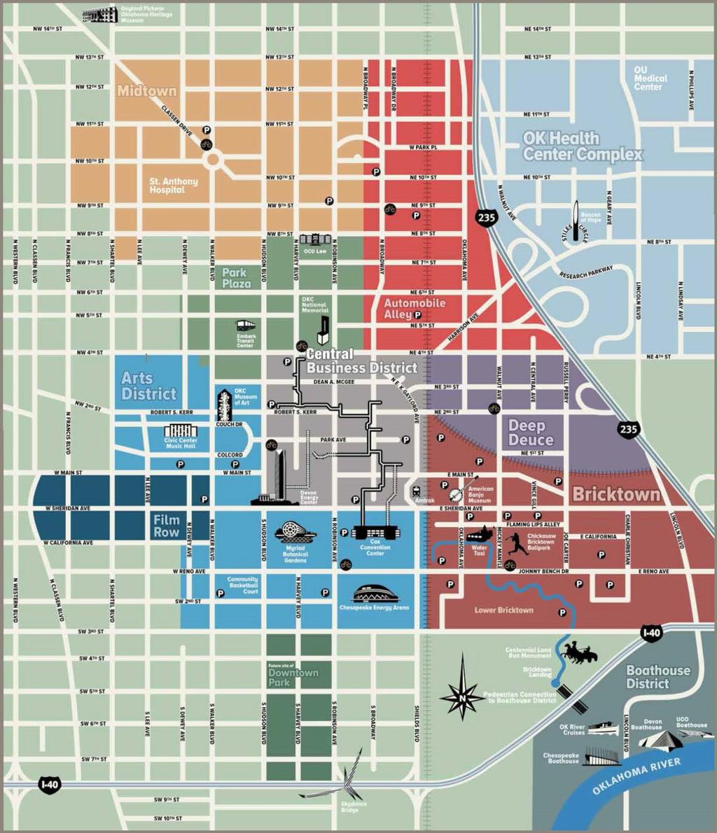 LOCAL RESOURCES Map of Downtown OKC Districts Courtesy of Downtown