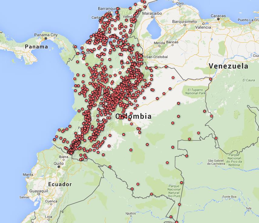 28 Connecting Communities in Colombia Overview: the Colombian Ministry of Communications and Communications Technologies ( MINTIC ) committed to provide Internet access points to 100% of population