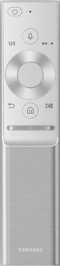 If the Samsung Smart Remote does not pair to the TV automatically, point it at the remote control sensor of the TV, and then press and hold the and buttons