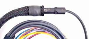 The fiber optic contacts can be terminated with Singlemode or Multimode fibers.