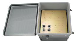 rated complies with rugged design specs NBP141004-100 120 VAC NEMA Rated Weatherproof Enclosure with 120 VAC Power Module 39.