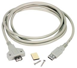 Mountable USB Extension Cable - Type A Connectors, 30 Microinches Gold Tired of trying to connect your USB cable to the hard to access port on the back of your PC?