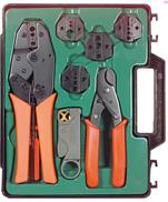 64 Coaxial > Coaxial Crimping Tools Crimp Tool Cross Reference Chart Use this chart to find the correct ferrule and center conductor crimp size as well as the recommended economy, deluxe and deluxe