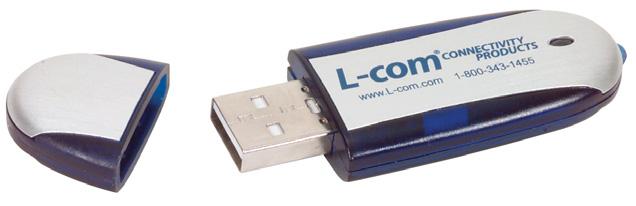 Or, order $250 and receive the exclusive L-com USB 2.0 flash drive. Save up to 128MB with this easy to use plug and play drive.