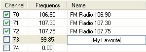 Modifying or Adding FM Radio Channels You can manually add a new FM radio channel if the desired channel cannot be found through scanning operation, or modify any existing FM radio channel. 1.