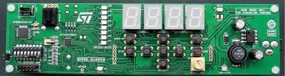 Front panel demonstration board based on the STLED325 and STM8S Data brief Features 4-digit, 7-segment (with decimal point) LED display 8 discrete LEDs 8 front panel keys for control of channel,