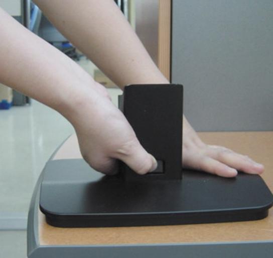 the Stand Body while holding the Stand Base with the other hand.