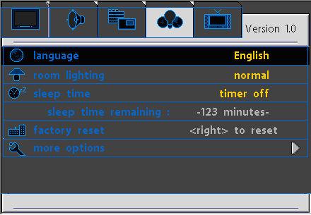 7.3. OSD Menu enables user to manipulate the image and settings. Language : You can choose one among English, Japan, Korean, German.