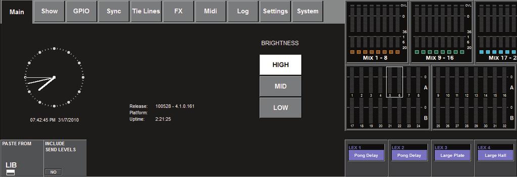 To make selection of the source and destination units easy, a set of 4 FX-select screens appears on the upper section of the Vistoonics screen in both Copy and Paste modes.