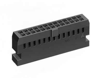 Socket for Crimping Number of Contacts A B HIF3BA-D-2.54C HIF3BA-14D-2.54C HIF3BA-16D-2.54C HIF3BA-20D-2.54C HIF3BA-26D-2.54C HIF3BA-30D-2.54C HIF3BA-34D-2.54C HIF3BA-40D-2.