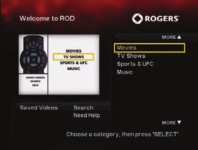 Introduction to Rogers On Demand On Demand 1 gives you the control to pause, rewind and fast-forward through thousands of movies and shows at the touch of a button.